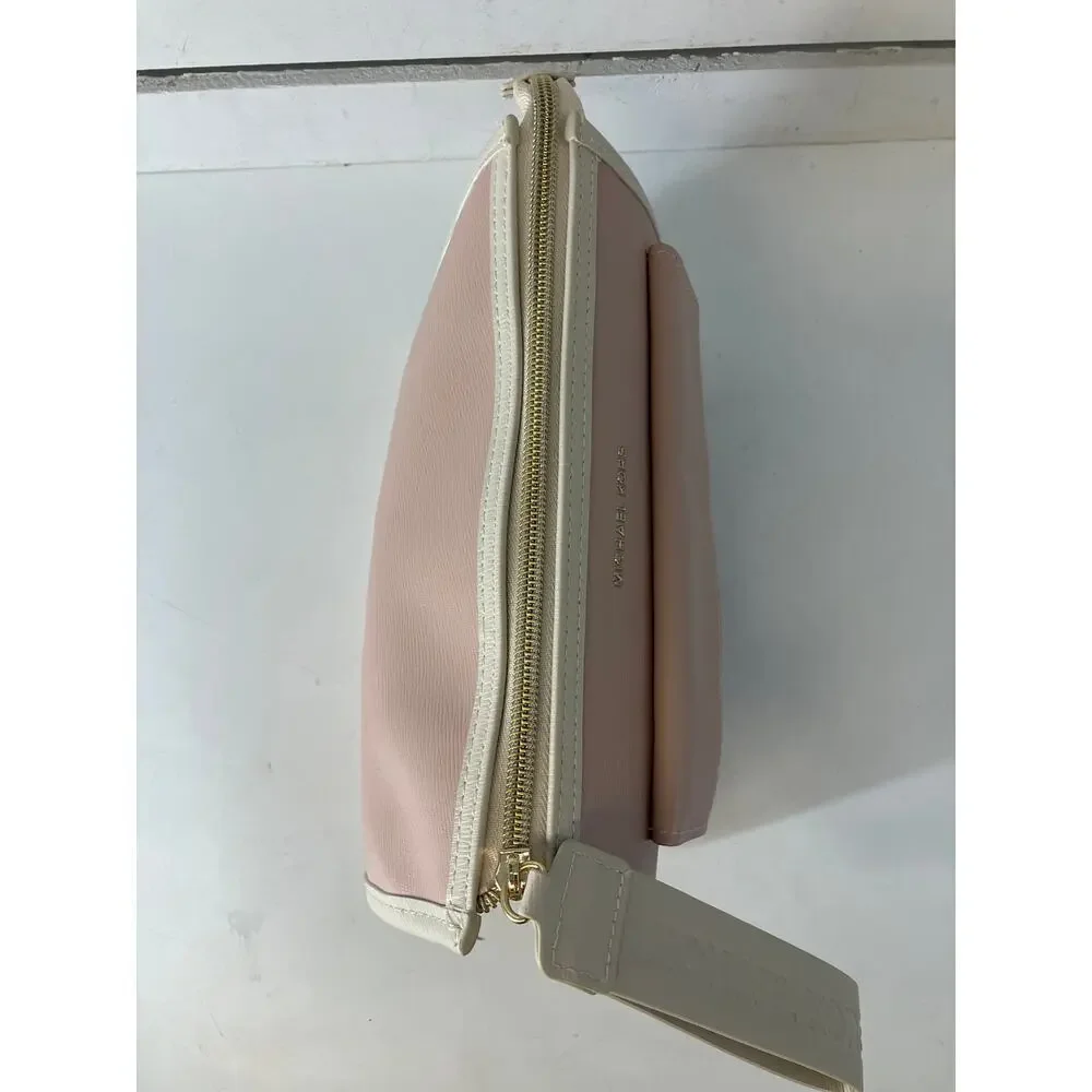 MICHAEL KORS, SMALL PINK, WHITE CLUTCH WRISTLET